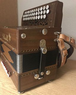 Used Saltarelle diatonic accordion